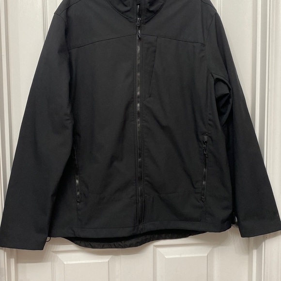 Champion Softshell Windbreaker Jacket Black Full Zip Up Size XL - Picture 4 of 13